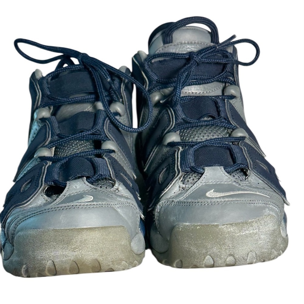 Nike Air More Uptempo Georgetown Hoyas Blue and Gray Sneakers.Size 7.5.